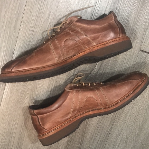 Allen Edmonds “Voyager” Lace Up Brown Leather Loafers size 10B main image 5